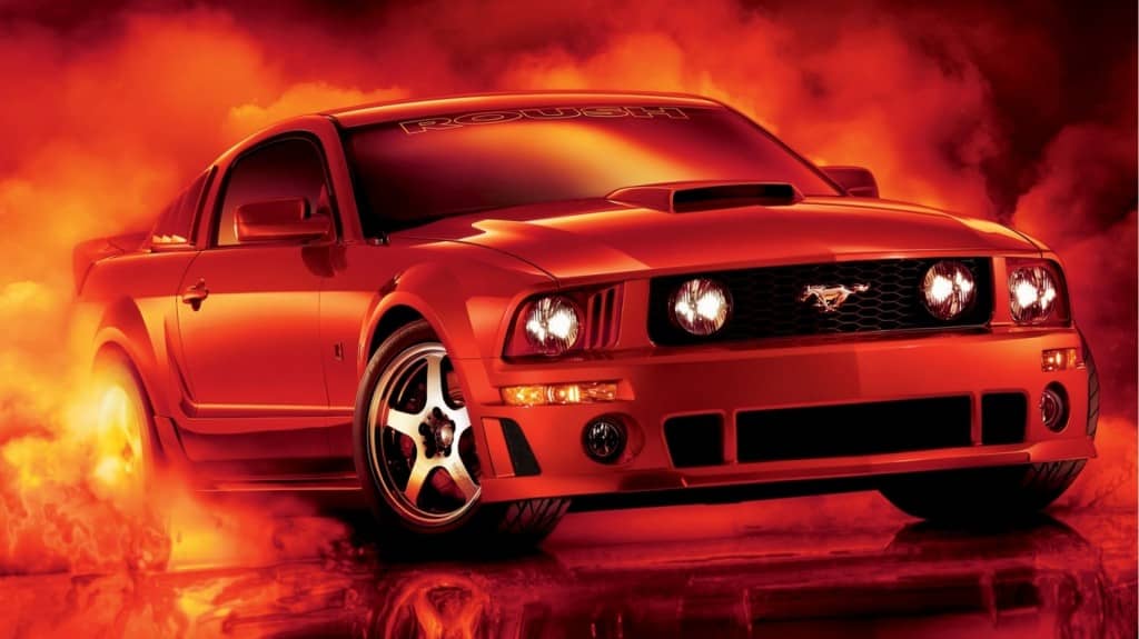 red ford mustang wallpaper